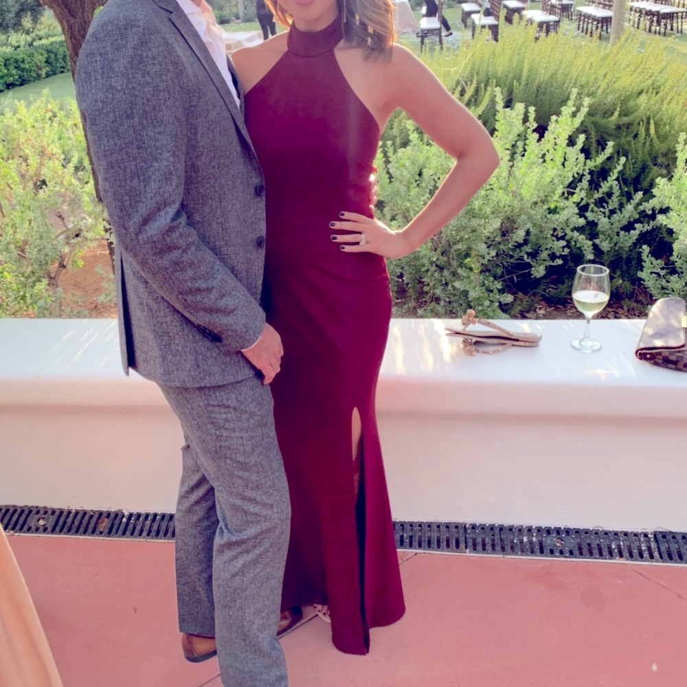 Halter neck gown